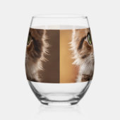 Niedlich Kitten Weinglas Ohne Stiel (Links)