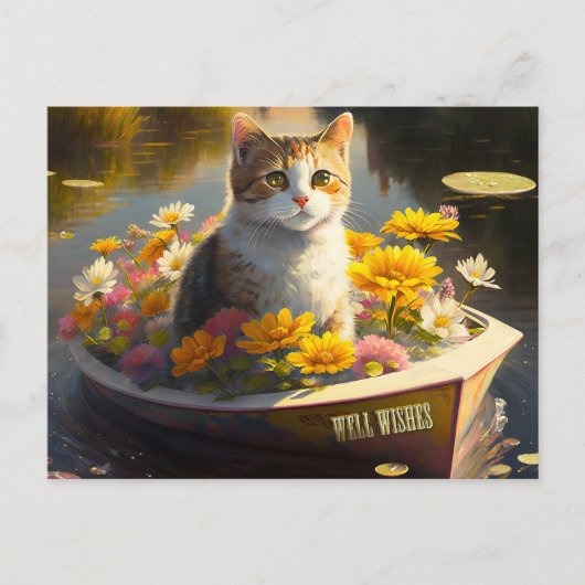 Niedlich Kitten wird bald gut Postkarte (Vorderseite)