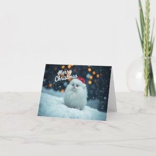 Niedlich Kitten Xmas Card Dankeskarte