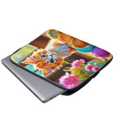 Niedlich Kitten Yarn Laptopschutzhülle (Vorne Knopf)