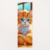 Niedlich Kitten Yarn Yogamatte (Vorderseite)