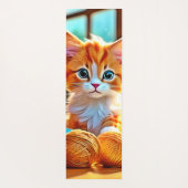 Niedlich Kitten Yarn Yogamatte (Rückseite)