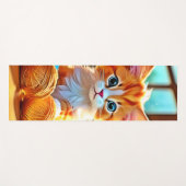Niedlich Kitten Yarn Yogamatte (Vorderseite (Horizontal))