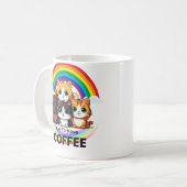 Niedlich Kittens Kaffee Tasse: Adorable Cat Lover  Kaffeetasse (Vorderseite Links)