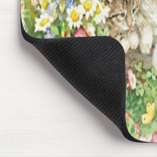Niedlich Kittens Mouse Pad Mousepad (Ecke)