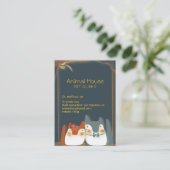 Niedlich Kittens Veterinary Visitenkarte (Stehend Vorderseite)