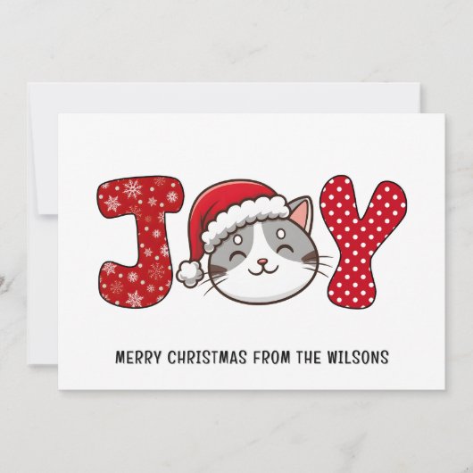 Niedlich Kittie Cat "JOY" Custom Mercury Christmas (Vorderseite)