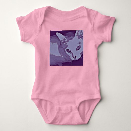 Niedlich Kitty Baby Crawler Strampler (Vorderseite)