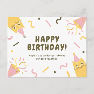 Niedlich Kitty Birthday Postkarte