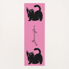 Niedlich Kitty Black Cat Yoga Mat Yogamatte