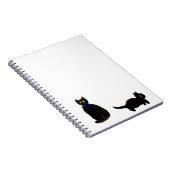 Niedlich Kitty Black Cats Notizblock (Rechte Seite)