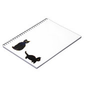 Niedlich Kitty Black Cats Notizblock (Linke Seite)