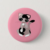 Niedlich Kitty Button (Vorderseite)