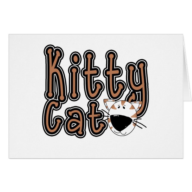 Niedlich Kitty Cat (Vorderseite (Horizontal))