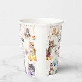 Niedlich Kitty Cat 1. Geburtstag Pappbecher (Rechts)