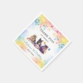 Niedlich Kitty Cat 1. GeburtstagsParty Serviette (Ecke)