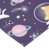 Niedlich Kitty Cat Astronauten Muster Tischdecke (Schrägansicht)