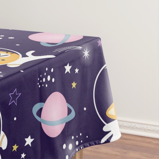Niedlich Kitty Cat Astronauten Muster Tischdecke (Beispiel)