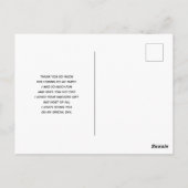 Niedlich Kitty Cat Astronauten Muster Vielen Dank Postkarte (Rückseite)