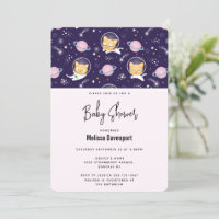 Niedlich Kitty Cat Astronauts Pattern Kinderdusche