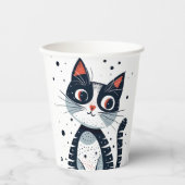 Niedlich Kitty Cat Baby Dusche Pappbecher (Vorderseite)