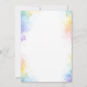 Niedlich Kitty Cat Baby Dusche Party Einladung (Rückseite)