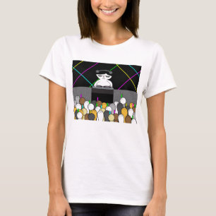 Niedlich Kitty Cat DJ Rave Dance Party T-Shirt