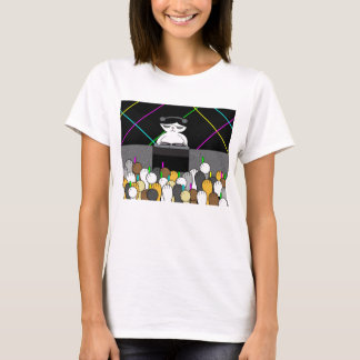 Niedlich Kitty Cat DJ Rave Dance Party T-Shirt