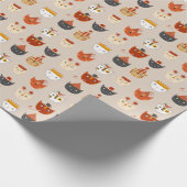 Niedlich Kitty Cat Geschenkpapier (Ecke)