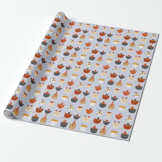 Niedlich Kitty Cat Geschenkpapier (Ungerollt)