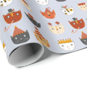 Niedlich Kitty Cat Geschenkpapier (Rolleneckpunkt)