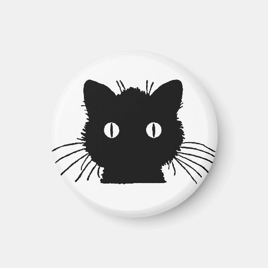 Niedlich Kitty Cat Head Magnet (Vorne)