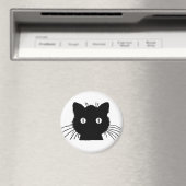 Niedlich Kitty Cat Head Magnet (In Situ (Geschirrspüler))