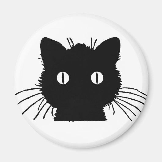Niedlich Kitty Cat Head Magnet (Vorne)