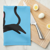 Niedlich Kitty Cat Herzdieb Geschenk für Freundin Geschirrtuch (Viertel Falte)