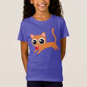 Niedlich Kitty Cat Herzdieb T-Shirt