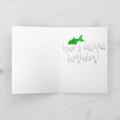 Niedlich Kitty Cat Illustration Happy Birthday Karte (Innenseite)