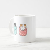 Niedlich Kitty Cat Kaffeetasse (Vorderseite Links)