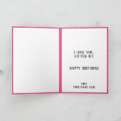 Niedlich Kitty Cat Kitten Pun Brother Happy Birthd Dankeskarte (Innenseite)