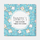 Niedlich Kitty Cat Muster Whimsical Event Magnet (Vorne)