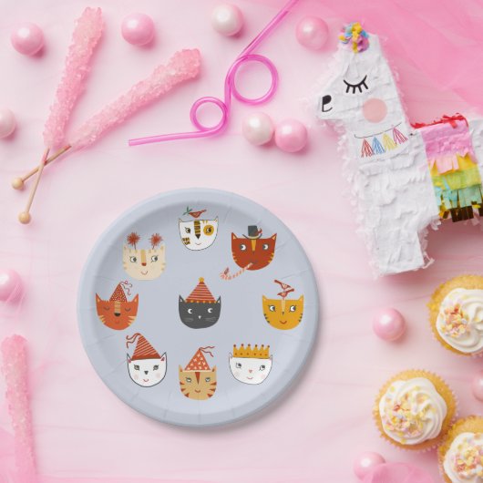Niedlich Kitty Cat Pappteller (Party)