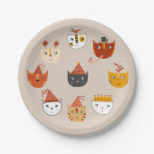 Niedlich Kitty Cat Pappteller (Vorderseite)