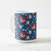 Niedlich Kitty Cat Pattern Kaffeetasse (Vorderseite Links)