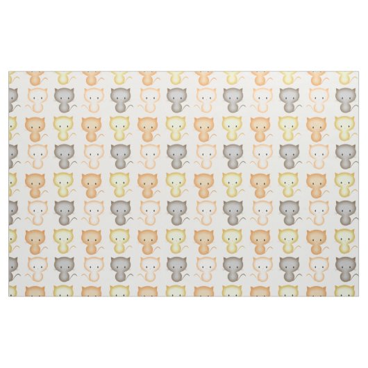 Niedlich Kitty Cat Pattern Stoff (Fat Quarter (45,7 x 55,9 cm))
