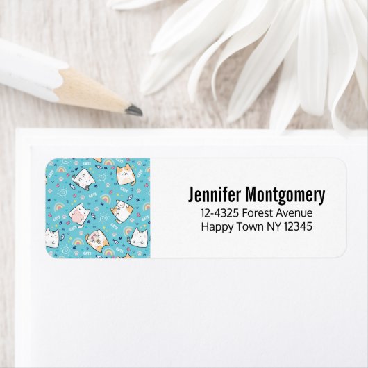 Niedlich Kitty Cat Pattern Whimsical (Insitu)