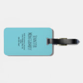 Niedlich Kitty Cat Pattern Whimsical Gepäckanhänger (Rückseite horizontal)