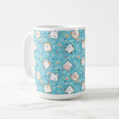 Niedlich Kitty Cat Pattern Whimsical Kaffeetasse (Vorderseite Links)