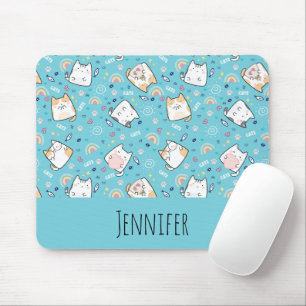 Niedlich Kitty Cat Pattern Whimsical Mousepad