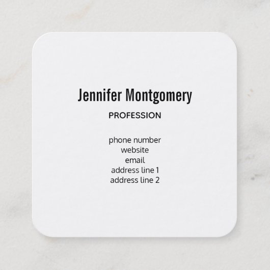 Niedlich Kitty Cat Pattern Whimsical Quadratische Visitenkarte (Rückseite)