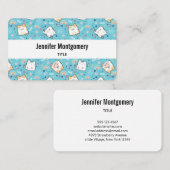 Niedlich Kitty Cat Pattern Whimsical Visitenkarte (Vorne/Hinten)